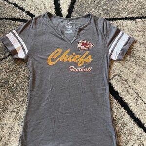 Majestic Gray Chiefs Football Tee